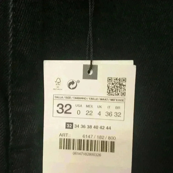 NWT Zara Wide Leg Jeans - Picture 9 of 13